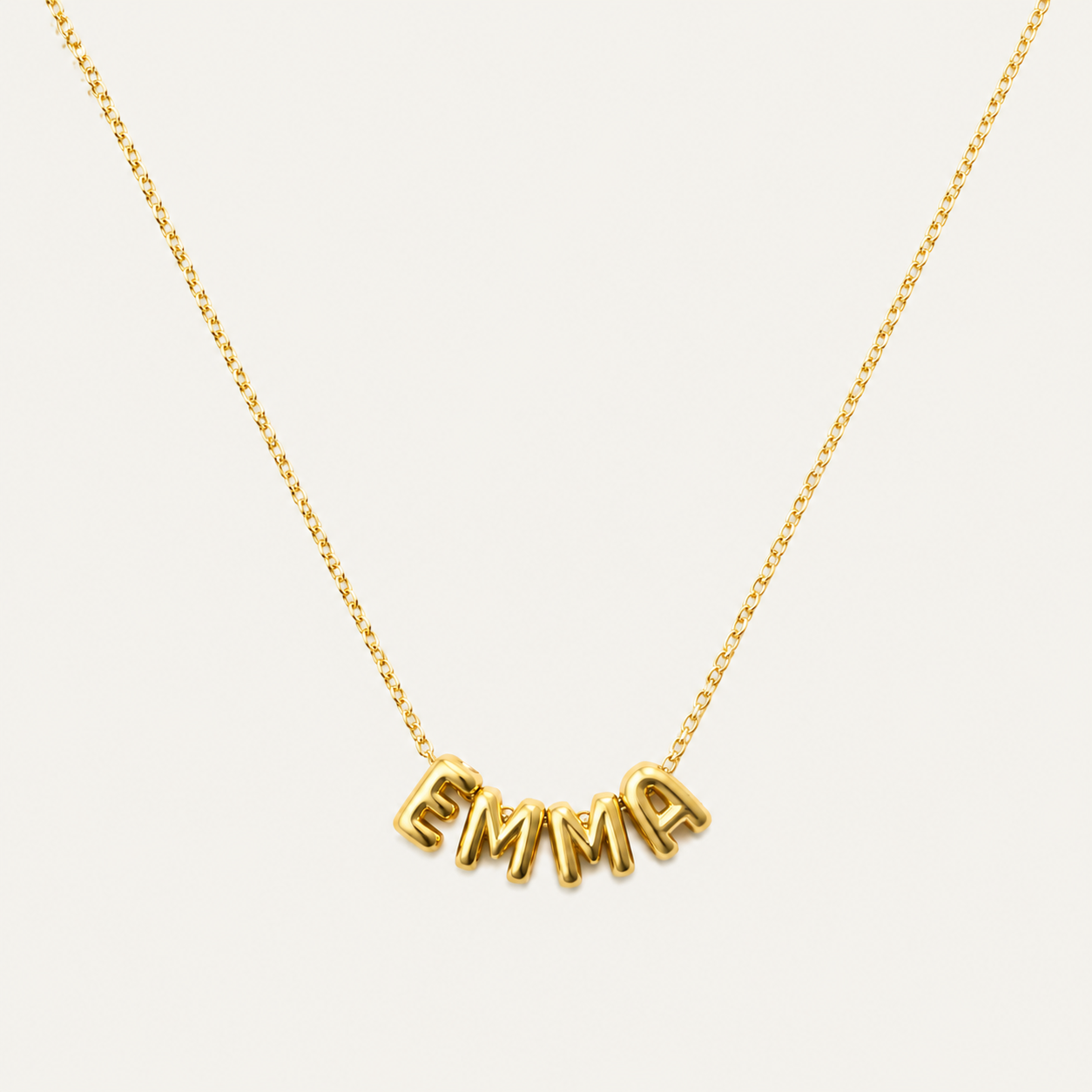 Bubble Letter Necklace