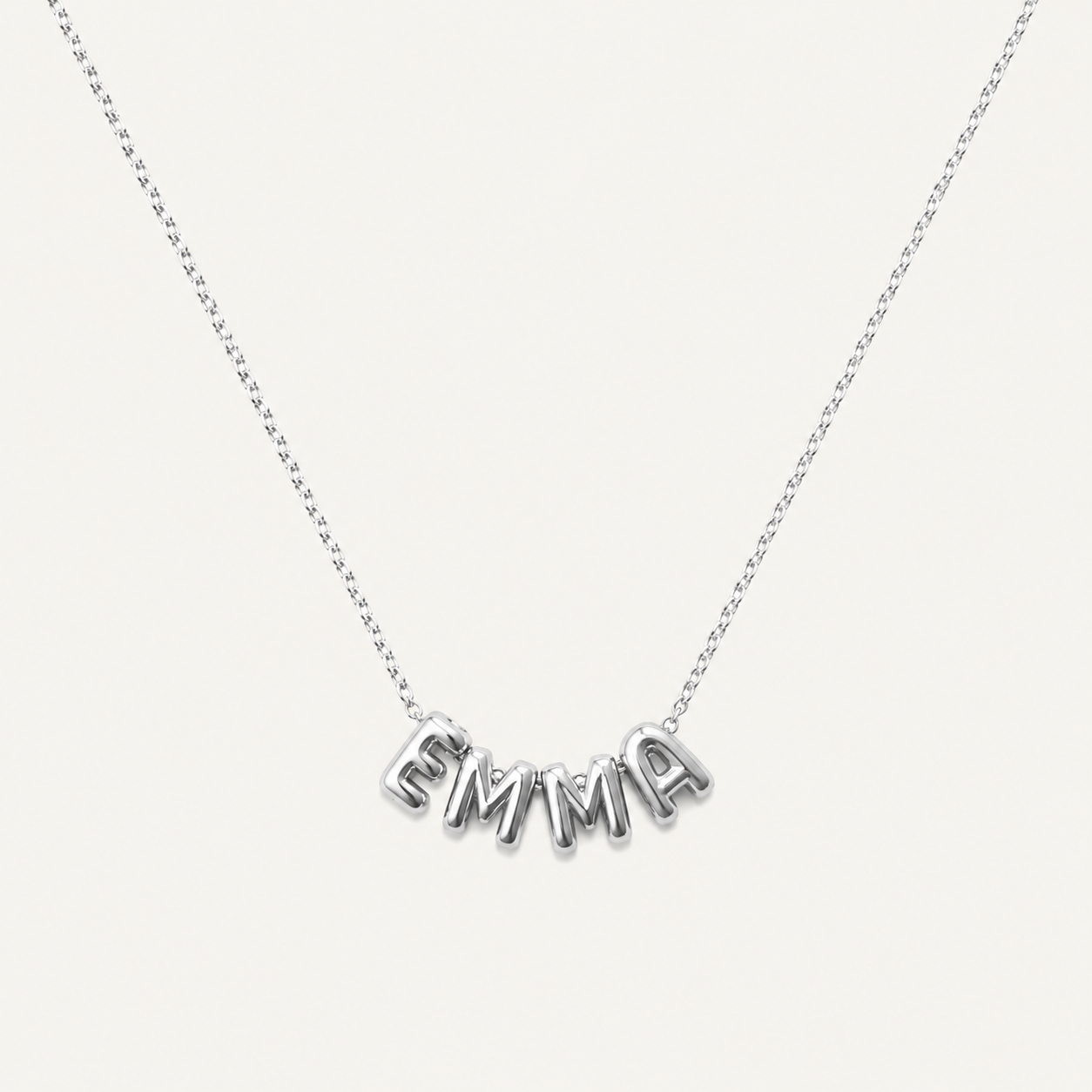 Bubble Letter Necklace