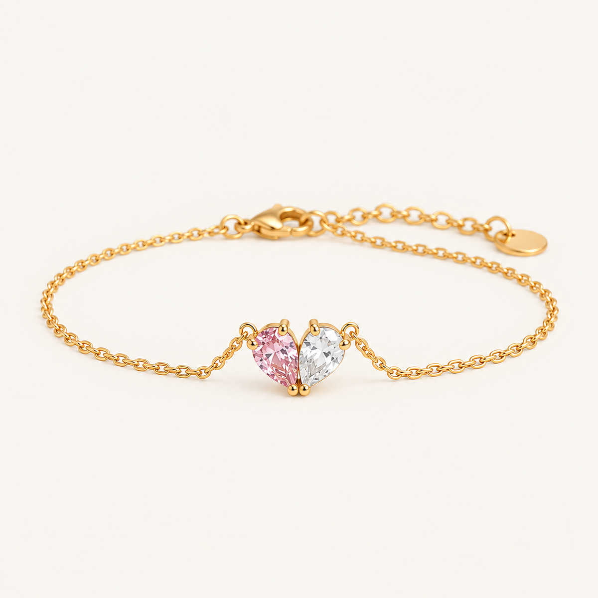 Birthstone Heart Bracelet