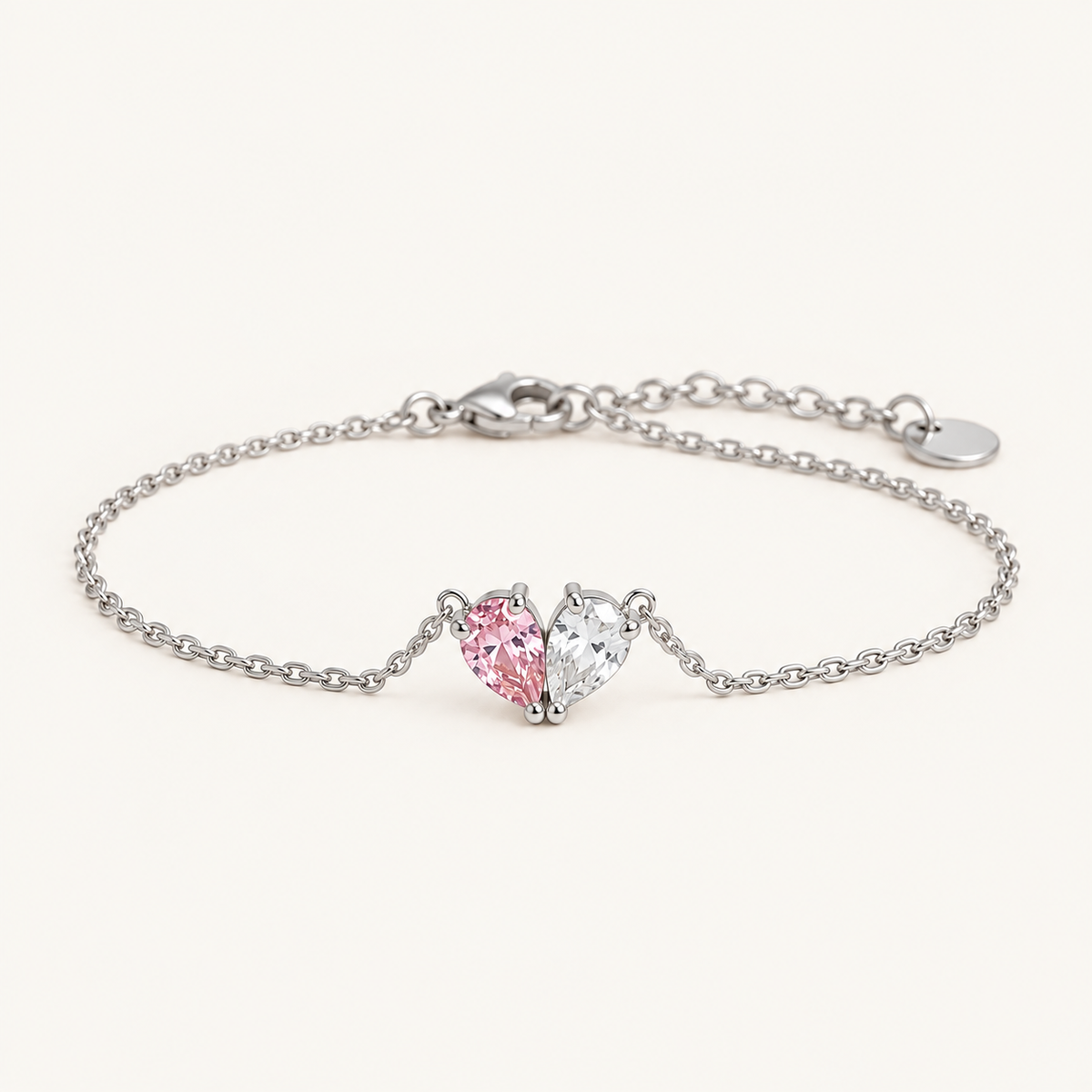 Birthstone Heart Bracelet