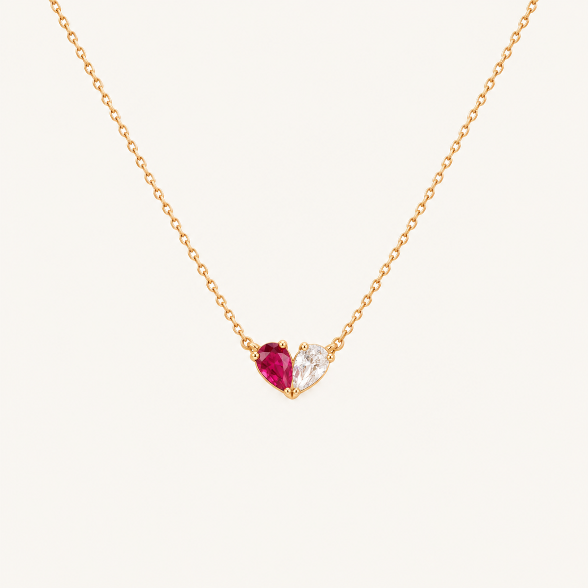 Birthstone Heart Necklace