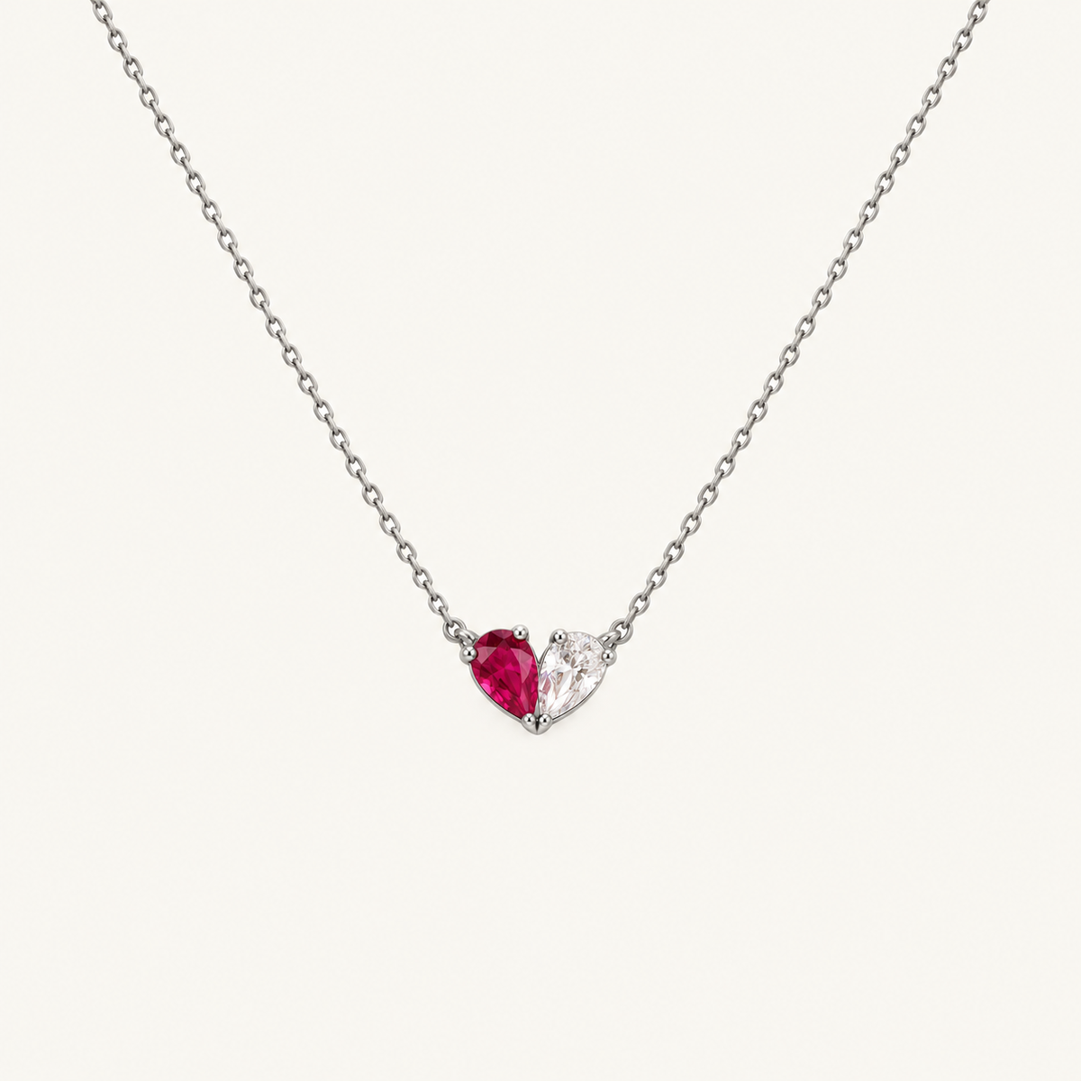 Birthstone Heart Necklace