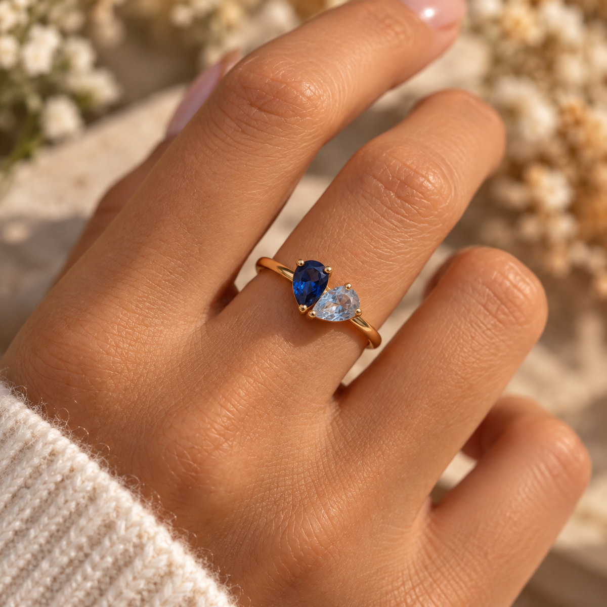 Birthstone Heart Ring