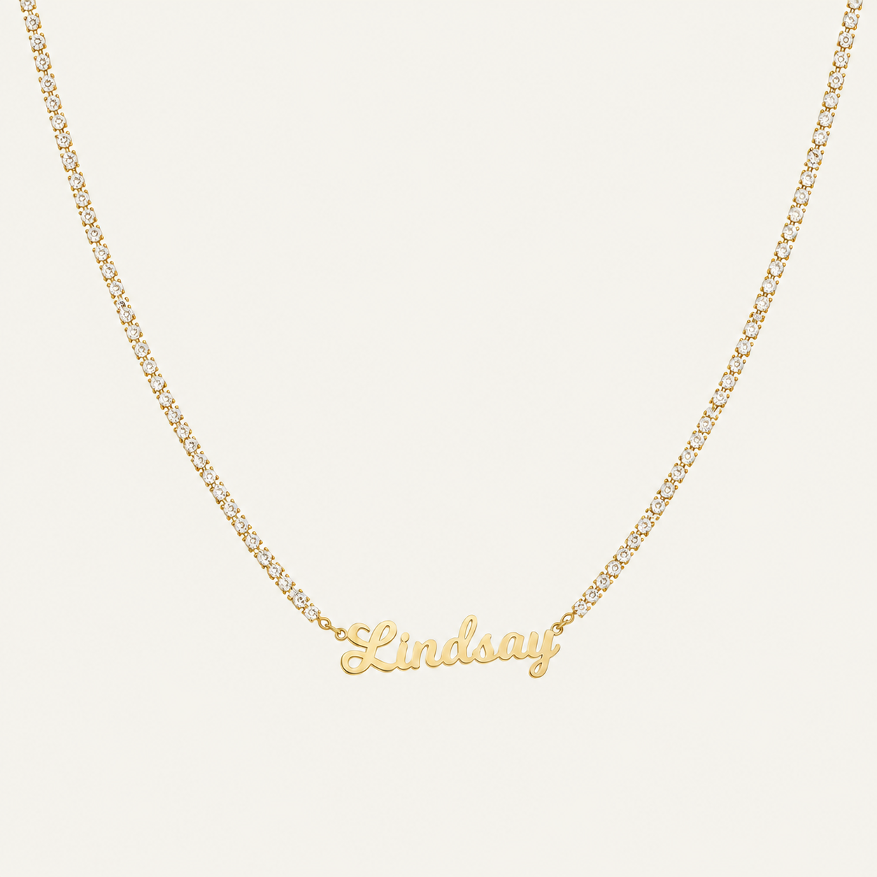 Zircon Name Necklace