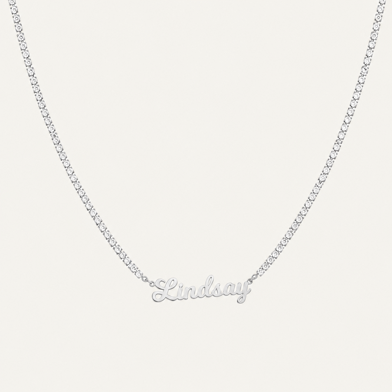 Zircon Name Necklace